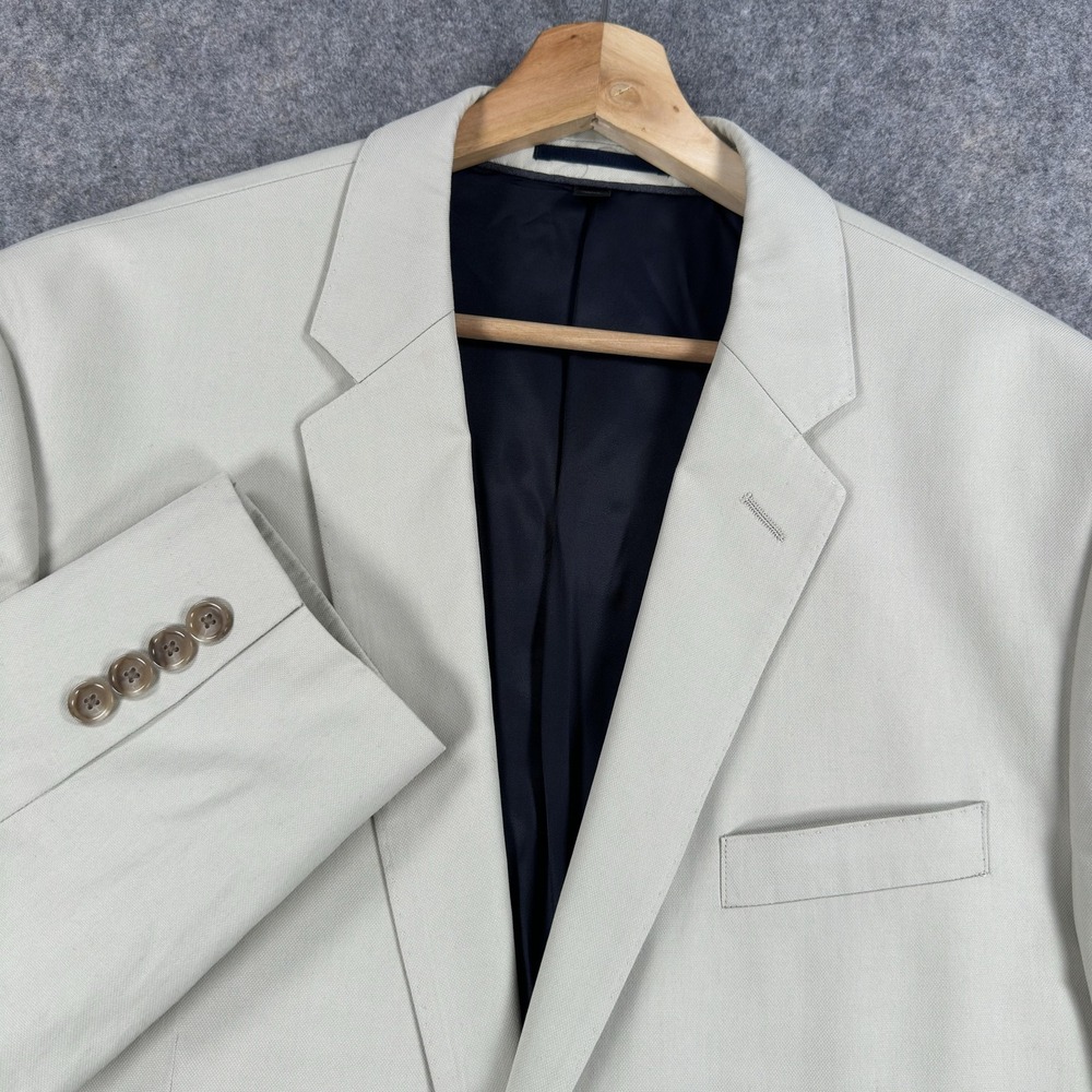 J Crew Ludlow Blazer Mens 44R Beige Cotton Sport Coat Jacket Carpini